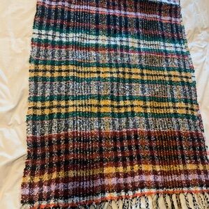 Colorful Plaid Woven Scarf